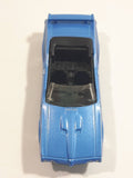 2008 Hot Wheels '70 Pontiac GTO Convertible Metallic Light Blue Die Cast Toy Car Vehicle