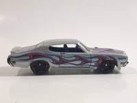 2014 Hot Wheels HW Workshop - Heat Fleet '70 Buick GSX Metalflake Silver Die Cast Toy Car Vehicle