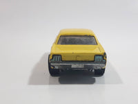 2011 Hot Wheels Heat Fleet '65 Ford Mustang Hardtop Yellow Die Cast Toy Muscle Car Vehicle with Opening Hood