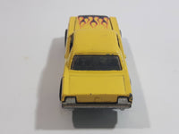 2011 Hot Wheels Heat Fleet '65 Ford Mustang Hardtop Yellow Die Cast Toy Muscle Car Vehicle with Opening Hood