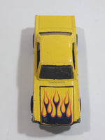 2011 Hot Wheels Heat Fleet '65 Ford Mustang Hardtop Yellow Die Cast Toy Muscle Car Vehicle with Opening Hood