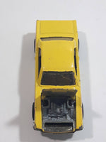 2011 Hot Wheels Heat Fleet '65 Ford Mustang Hardtop Yellow Die Cast Toy Muscle Car Vehicle with Opening Hood