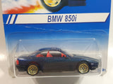 1994 Hot Wheels BMW 850i Metallic Dark Blue Die Cast Toy Car Vehicle  - New in Package