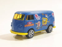 2003 Matchbox SpongeBob SquarePants VW Delivery Van Blue Die Cast Toy Car Vehicle