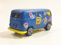 2003 Matchbox SpongeBob SquarePants VW Delivery Van Blue Die Cast Toy Car Vehicle