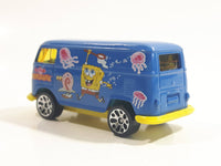 2003 Matchbox SpongeBob SquarePants VW Delivery Van Blue Die Cast Toy Car Vehicle