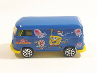 2003 Matchbox SpongeBob SquarePants VW Delivery Van Blue Die Cast Toy Car Vehicle