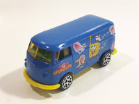 2003 Matchbox SpongeBob SquarePants VW Delivery Van Blue Die Cast Toy Car Vehicle