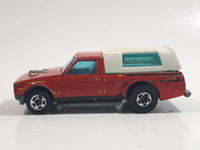 Vintage 1982 Hot Wheels Hi Rakers Dodge D-50 Pickup Truck Red with White Canopy Die Cast Toy Car Vehicle