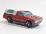 Vintage 1982 Hot Wheels Hi Rakers Dodge D-50 Pickup Truck Red with White Canopy Die Cast Toy Car Vehicle