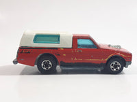 Vintage 1982 Hot Wheels Hi Rakers Dodge D-50 Pickup Truck Red with White Canopy Die Cast Toy Car Vehicle