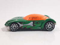 2009 Hot Wheels Dino Splash Tail Golden Arrow Green Die Cast Toy Car Vehicle