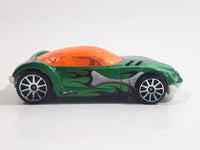 2009 Hot Wheels Dino Splash Tail Golden Arrow Green Die Cast Toy Car Vehicle