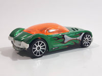 2009 Hot Wheels Dino Splash Tail Golden Arrow Green Die Cast Toy Car Vehicle