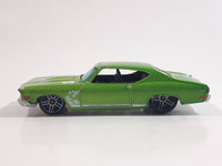 2009 Hot Wheels Muscle Mania '69 Chevelle SS 396 Metalflake Light Green Die Cast Toy Muscle Car Vehicle