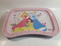 Disney Princess Rapunzel, Belle, Cinderella Light Pink Folding Metal Lunch TV Tray TV Collectible