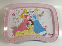 Disney Princess Rapunzel, Belle, Cinderella Light Pink Folding Metal Lunch TV Tray TV Collectible