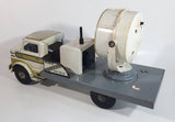 Vintage 1950s Marx Mobile Searchlight Unit No. 14 Truck White and Grey Pressed Steel Toy Car Vehicle 17" Long - Working