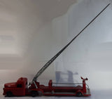 Vintage 1950s Structo Fire Engine Aerial Ladder Truck S.F.D. Red Pressed Steel Truck and Trailer Toy Car Vehicle 33" Long