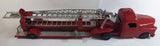 Vintage 1950s Structo Fire Engine Aerial Ladder Truck S.F.D. Red Pressed Steel Truck and Trailer Toy Car Vehicle 33" Long