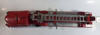 Vintage 1950s Structo Fire Engine Aerial Ladder Truck S.F.D. Red Pressed Steel Truck and Trailer Toy Car Vehicle 33" Long