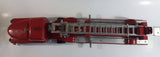 Vintage 1950s Structo Fire Engine Aerial Ladder Truck S.F.D. Red Pressed Steel Truck and Trailer Toy Car Vehicle 33" Long