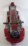 Vintage 1950s Structo Fire Engine Aerial Ladder Truck S.F.D. Red Pressed Steel Truck and Trailer Toy Car Vehicle 33" Long