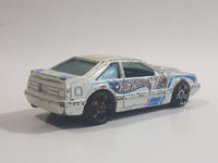 2011 Hot Wheels HW Racing '92 Ford Mustang Pearl White Die Cast Toy Car Vehicle