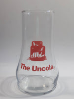 Vintage 1980s 7-Up The Uncola Soda Pop Beverage Upside Down Unique Clear Glass Drinking Cup Collectible