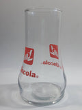 Vintage 1980s 7-Up The Uncola Soda Pop Beverage Upside Down Unique Clear Glass Drinking Cup Collectible