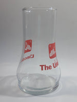 Vintage 1980s 7-Up The Uncola Soda Pop Beverage Upside Down Unique Clear Glass Drinking Cup Collectible