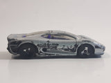 1998 Hot Wheels Dash 4 Cash Series Jaguar XJ220 Silver Die Cast Toy Car Vehicle