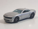 2010 Hot Wheels '10 Camaro SS Silver Die Cast Toy Car Vehicle