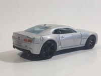 2010 Hot Wheels '10 Camaro SS Silver Die Cast Toy Car Vehicle