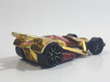 2015 Hot Wheels HW Race Super Chromes RD-06 Gold Chrome Die Cast Toy Race Car Vehicle