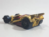 2015 Hot Wheels HW Race Super Chromes RD-06 Gold Chrome Die Cast Toy Race Car Vehicle