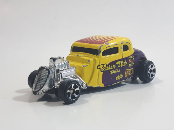 2004 Maisto Tonka Classic Club 1934 Ford Hot Rod "Kruzzer" Yellow and Purple 1/64 Scale Die Cast Toy Car Vehicle