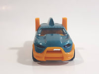 2012 Hot Wheels HW City Works Diesel Duty Truck Dark Teal Green and Orange Die Cast Toy Car Vehicle