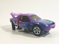 Rare 1998 Hot Wheels Crashers Boulder Basher Bending Purple Die Cast Toy Car Vehicle