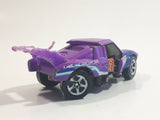 Rare 1998 Hot Wheels Crashers Boulder Basher Bending Purple Die Cast Toy Car Vehicle