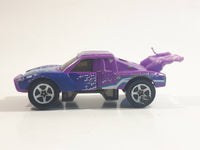 Rare 1998 Hot Wheels Crashers Boulder Basher Bending Purple Die Cast Toy Car Vehicle