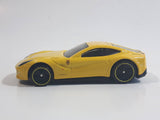 2014 Hot Wheels HW City - Speed Team Ferrari F12 Berlinetta Yellow Die Cast Toy Car Vehicle