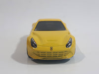 2014 Hot Wheels HW City - Speed Team Ferrari F12 Berlinetta Yellow Die Cast Toy Car Vehicle