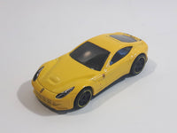 2014 Hot Wheels HW City - Speed Team Ferrari F12 Berlinetta Yellow Die Cast Toy Car Vehicle