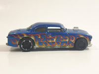 2013 Hot Wheels HW Showroom American Turbo Shoe Box Metallic Blue Die Cast Toy Car Vehicle