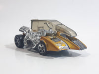 2005 Hot Wheels Autogrfx Motor Psycho Popcycle Gold Die Cast Toy Car Vehicle