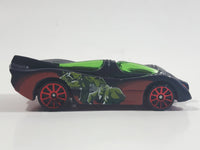 2015 Hot Wheels Ultimate Spider-Man v Sinister 6 Power Pistons Black Die Cast Toy Car Vehicle