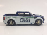 2007 Upper Deck Vancouver Canucks NHL Ice Hockey Ford SVT Adrenaline Concept Truck Dark Blue and White Die Cast Toy Car Vehicle