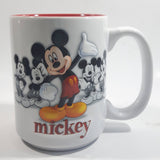 Authentic Original Disney Parks Walt Disney World Mickey Mouse 3D White and Red Ceramic Coffee Mug - Cartoon Character Collectible