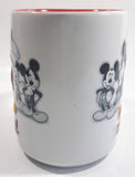 Authentic Original Disney Parks Walt Disney World Mickey Mouse 3D White and Red Ceramic Coffee Mug - Cartoon Character Collectible